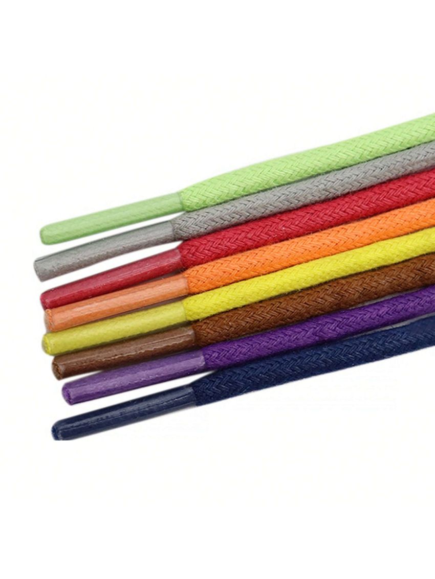 Fashionable Solid Color Braided Shoe Laces For Sports Shoes & Boots