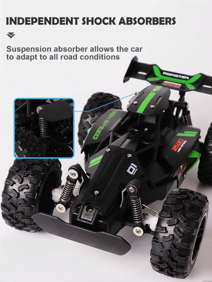 Mini High-speed Offroad Remote Control Car With Drifting Function & Anti-collision Design, Rubber Big Tires, Perfect For Interaction During Summer Vacation