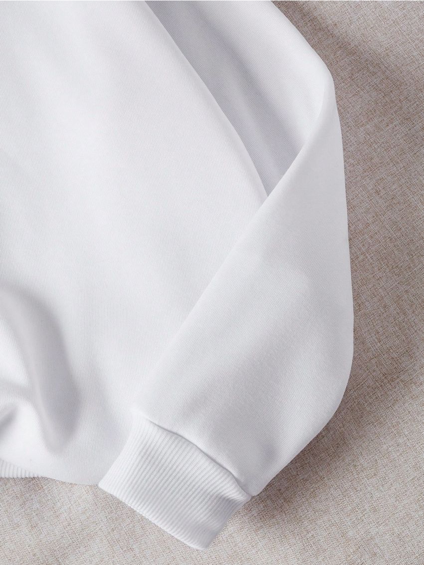 Teen Girls' Fleece Letter Printed Sweatshirt