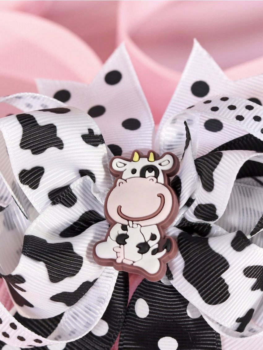 1pc/pack Cow Print Pattern Kids' Hair Clip