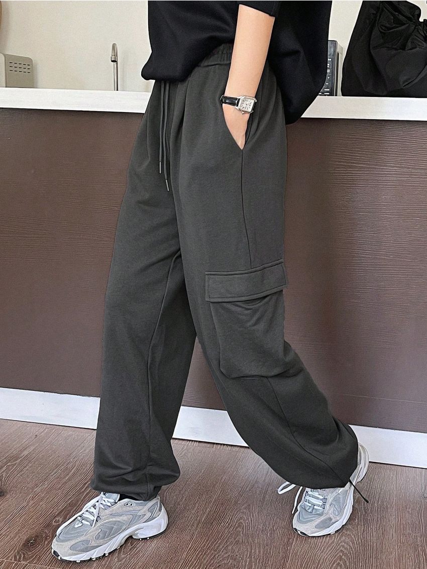 Dazy-Less Women'S Drawstring Waist Cargo Shorts With Pockets