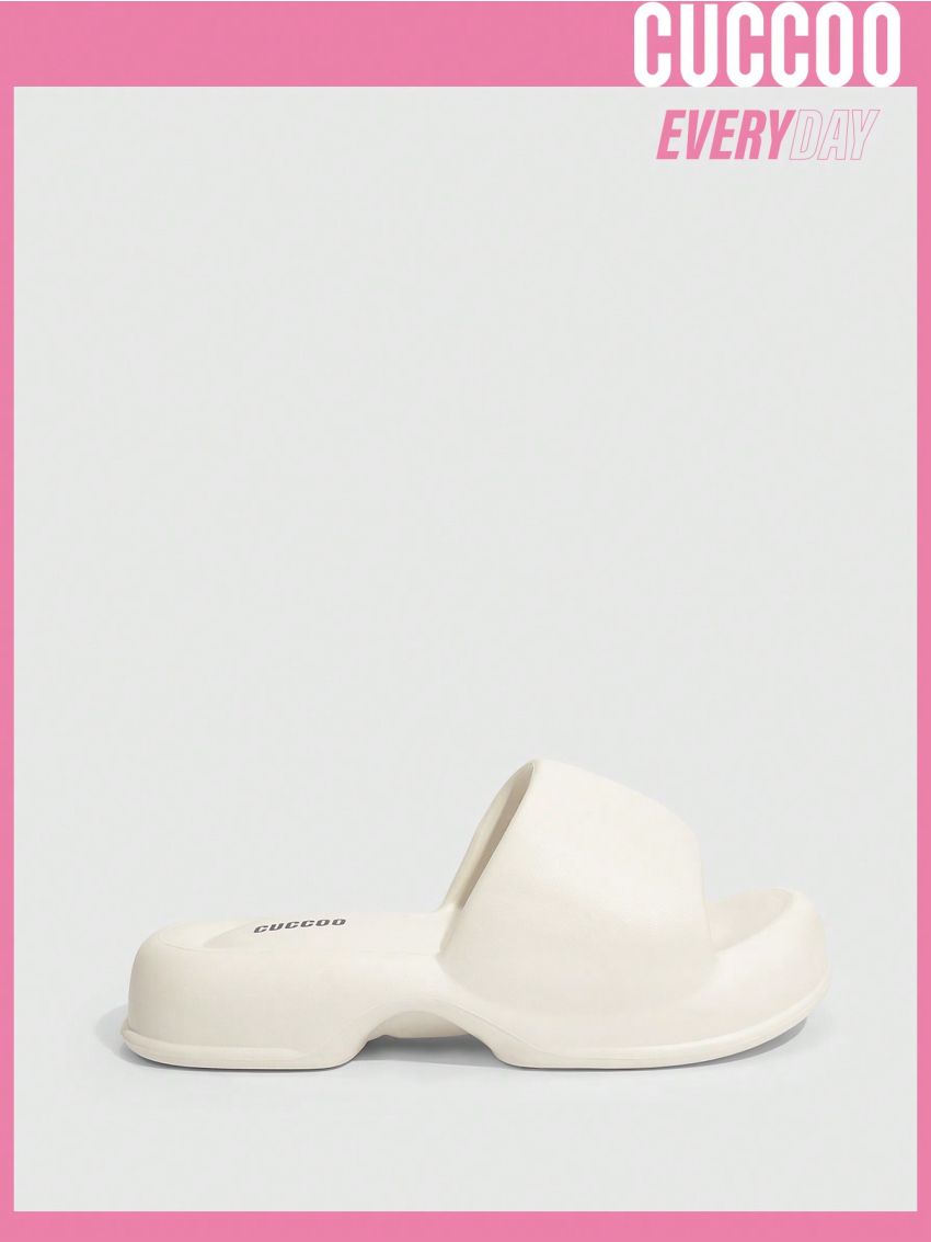 Cuccoo Everyday Collection Cuccoo Ladies' Fashionable Soft And Comfy Thick-Soled Cloud Slippers With 'Stepping On Poop' Design