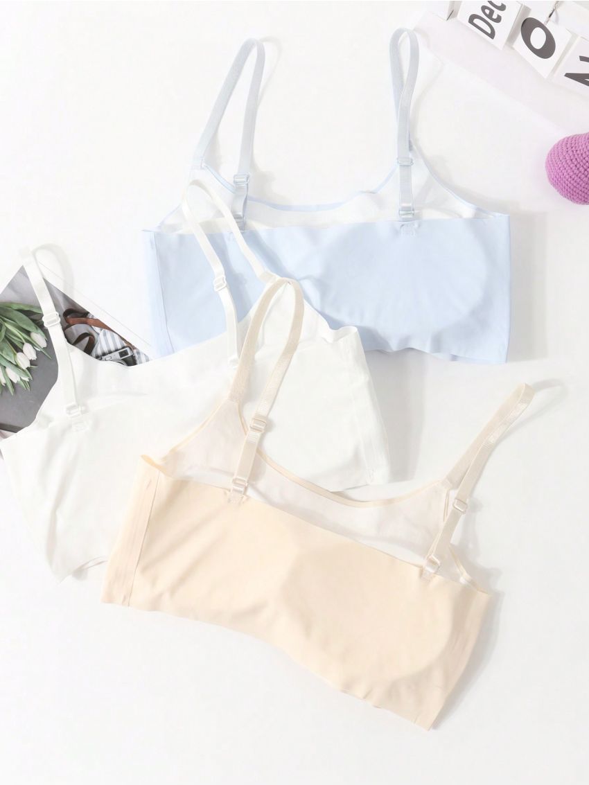 Girls' Cartoon Printed Underwear Set, 3pcs