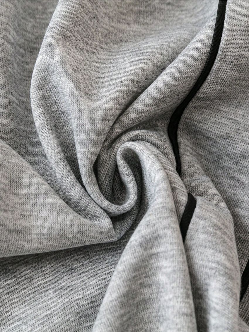 SHEIN SXY Plus Contrast Piping Drawstring Waist Contrast Piping Sweatpants