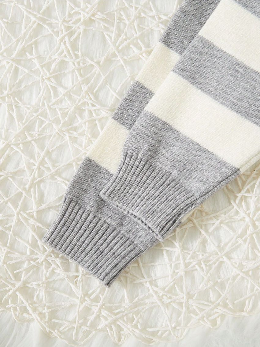 Baby Boy Letter Pattern Colorblock Cardigan