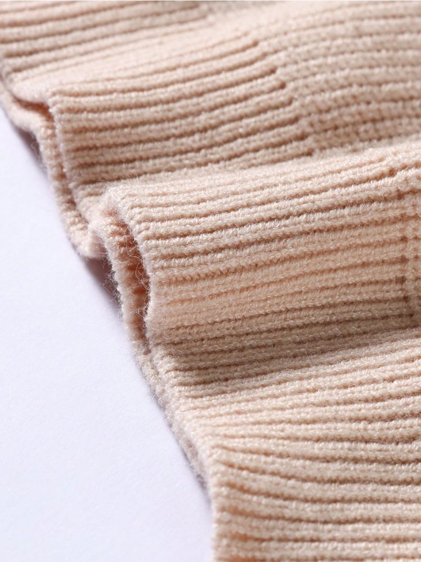 Manfinity Homme Men's Double Breasted V-neck Loose Cardigan Sweater