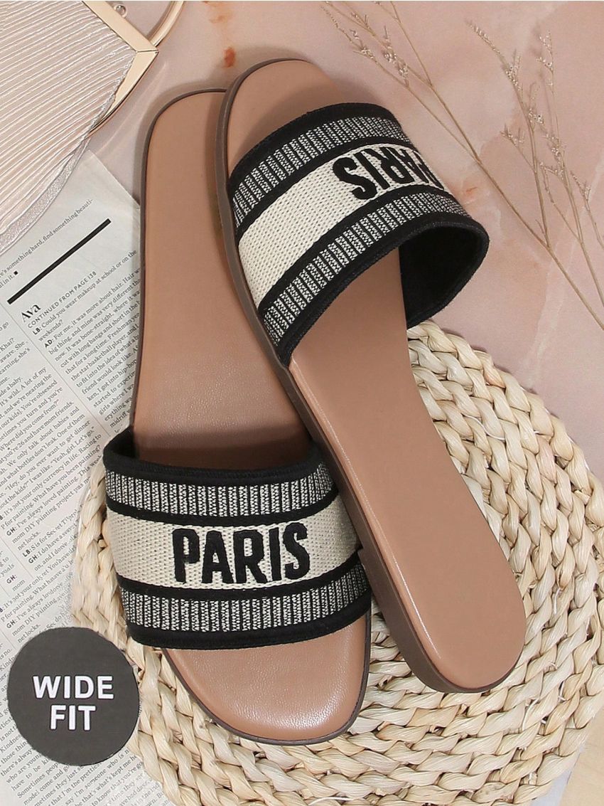 Women's Simple Plus Size One Piece Flat Sandals