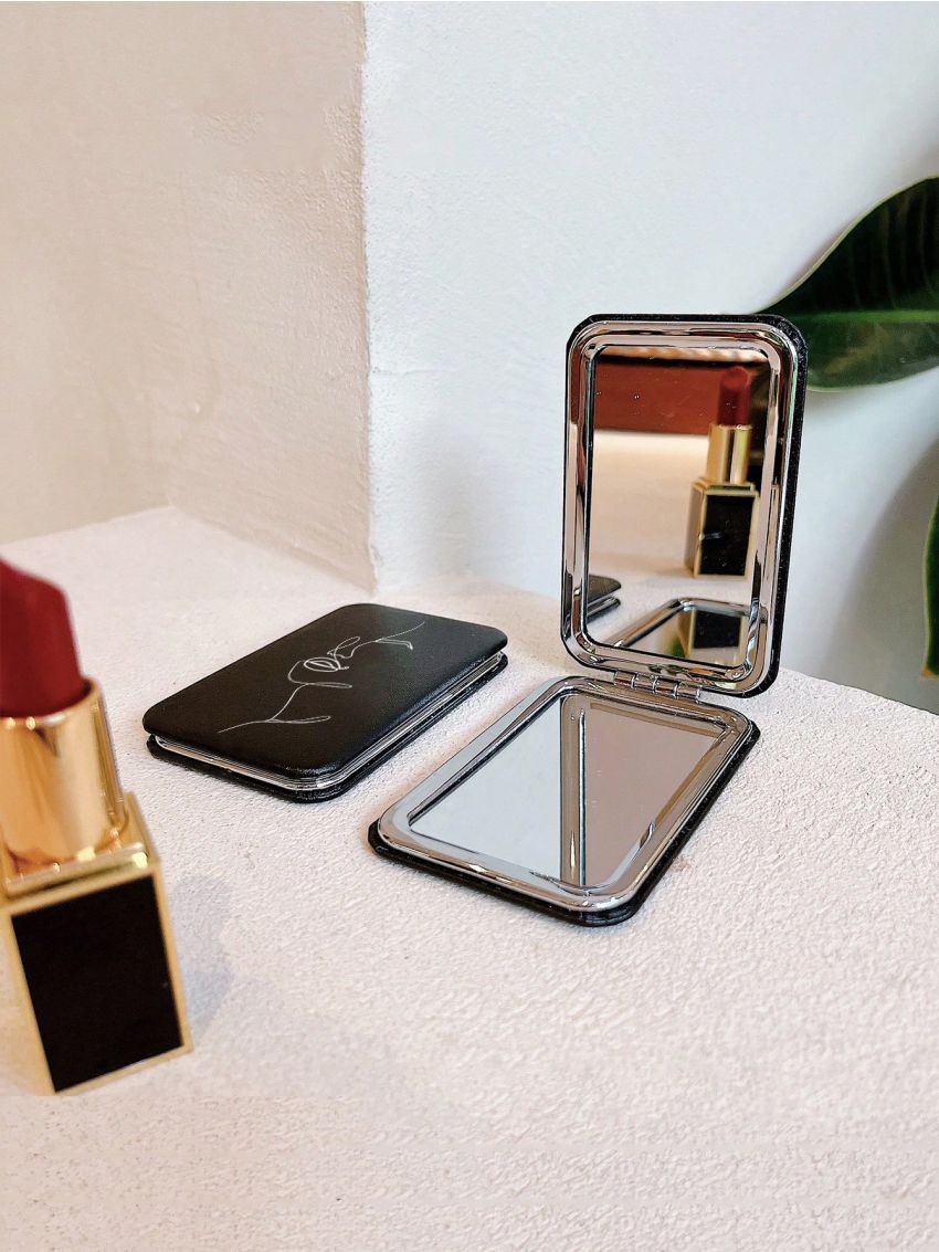1pc Figure Graphic Foldable Mirror