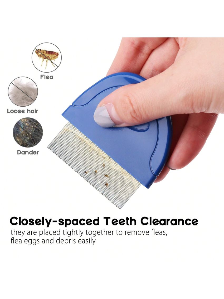 Flea Comb for Cat Dog, Pet Hair Removal Comb