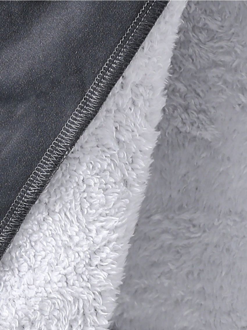 Boys' Hooded Parka Jacket With Flap Pockets And Warm Lining