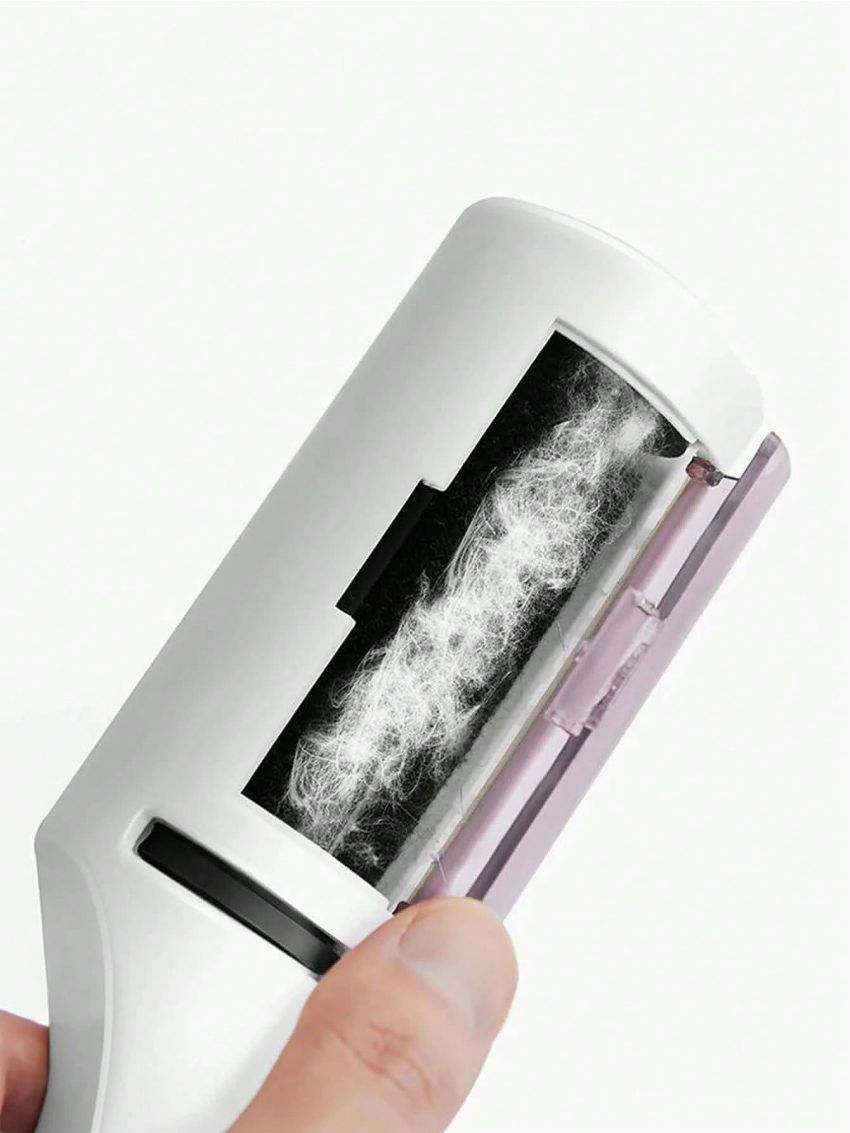1pc Clothing Static Hair Removal Brush, Portable Lint Roller, Dry Cleaning Adhesive Hair Remover