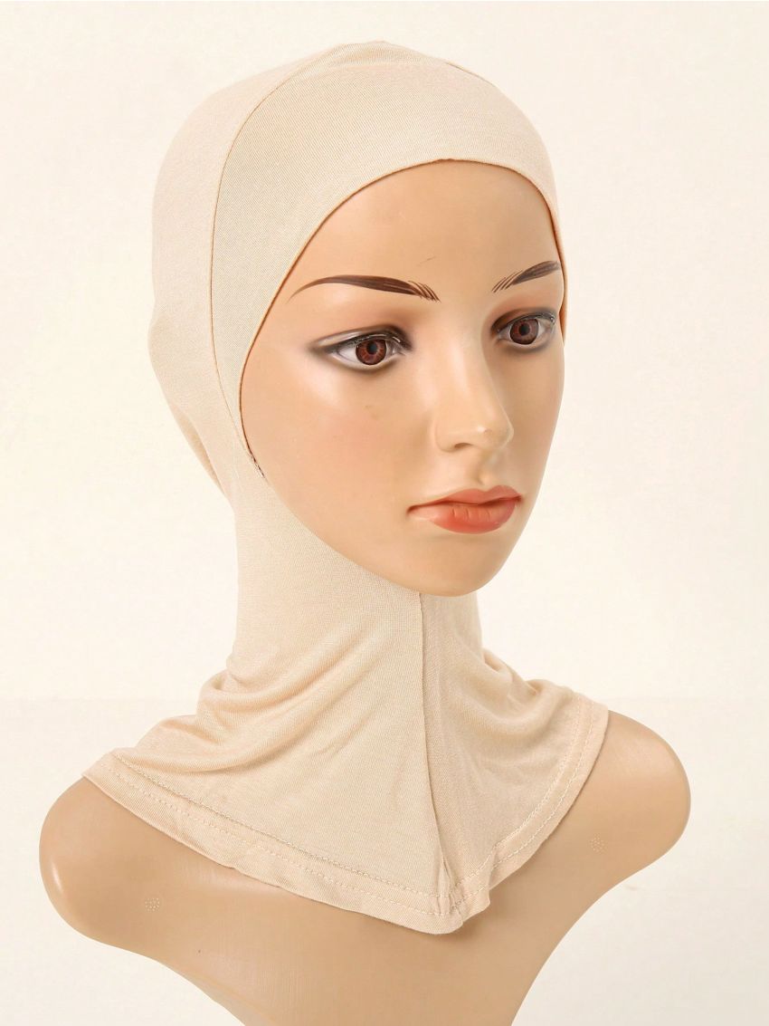 2pcs/set Women's Fashionable Solid Color Cap And Scarf Set, Suitable For Daily Wear With Middle Head Wrap Hat