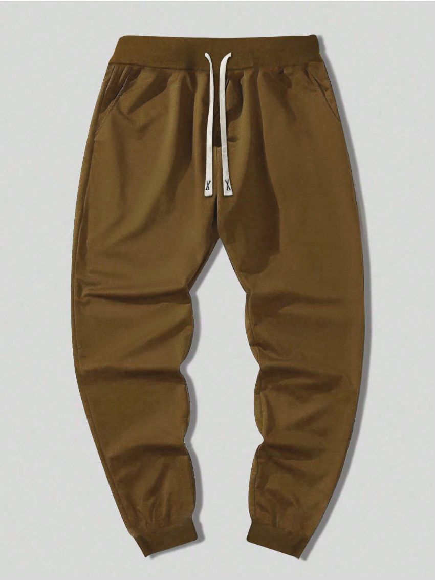 Extended Sizes Men Plus Drawstring Waist Sweatpants