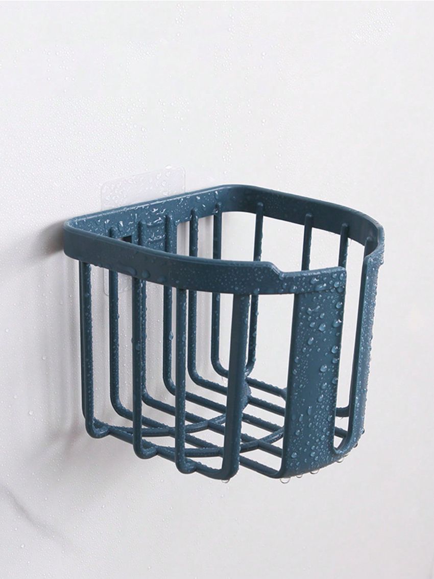 1pc Random Color Punch-free Bathroom Storage Rack, Toilet Paper Holder, Tissue Roll Rack