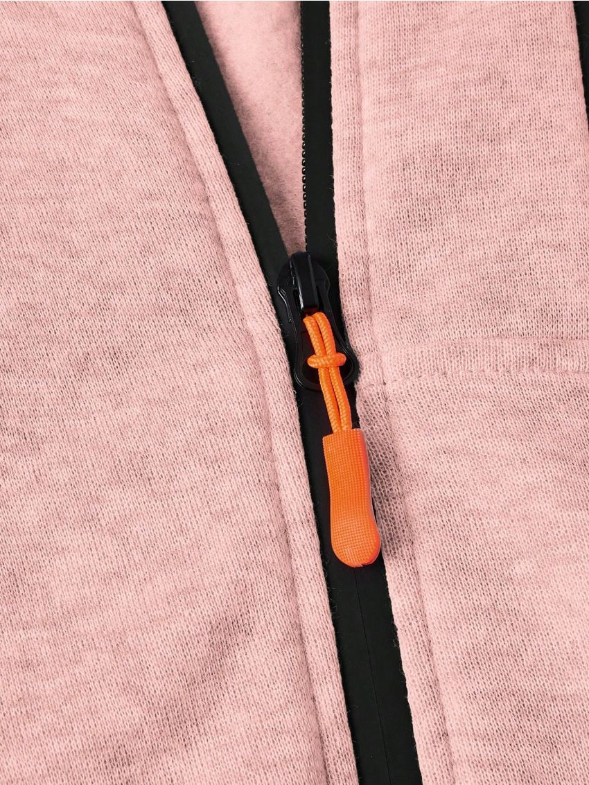 SHEIN Men's Zipper Front Drawstring Hoodie