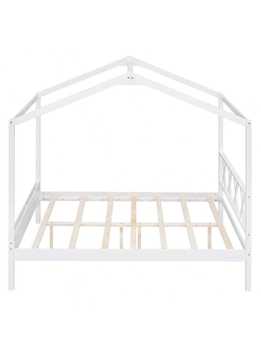 Merax Full Size Wood House Bed with Storage Space