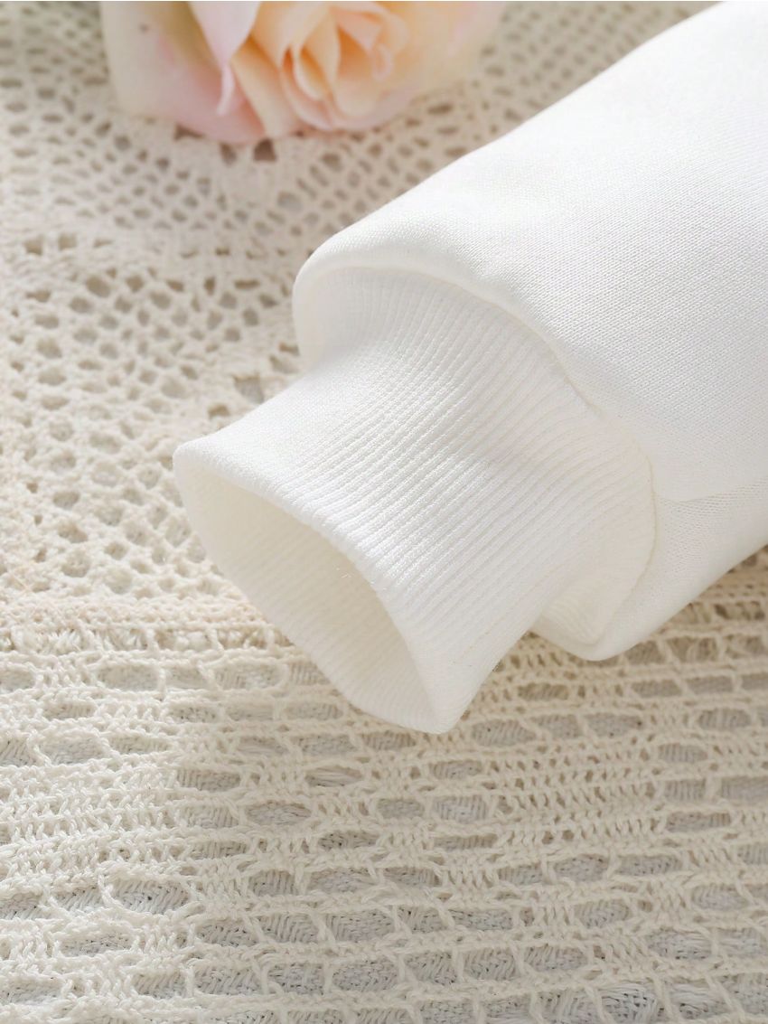 Toddler Girls' Leopard Print Heart & Cartoon Face Printed Sweatshirt Long Sleeve Top