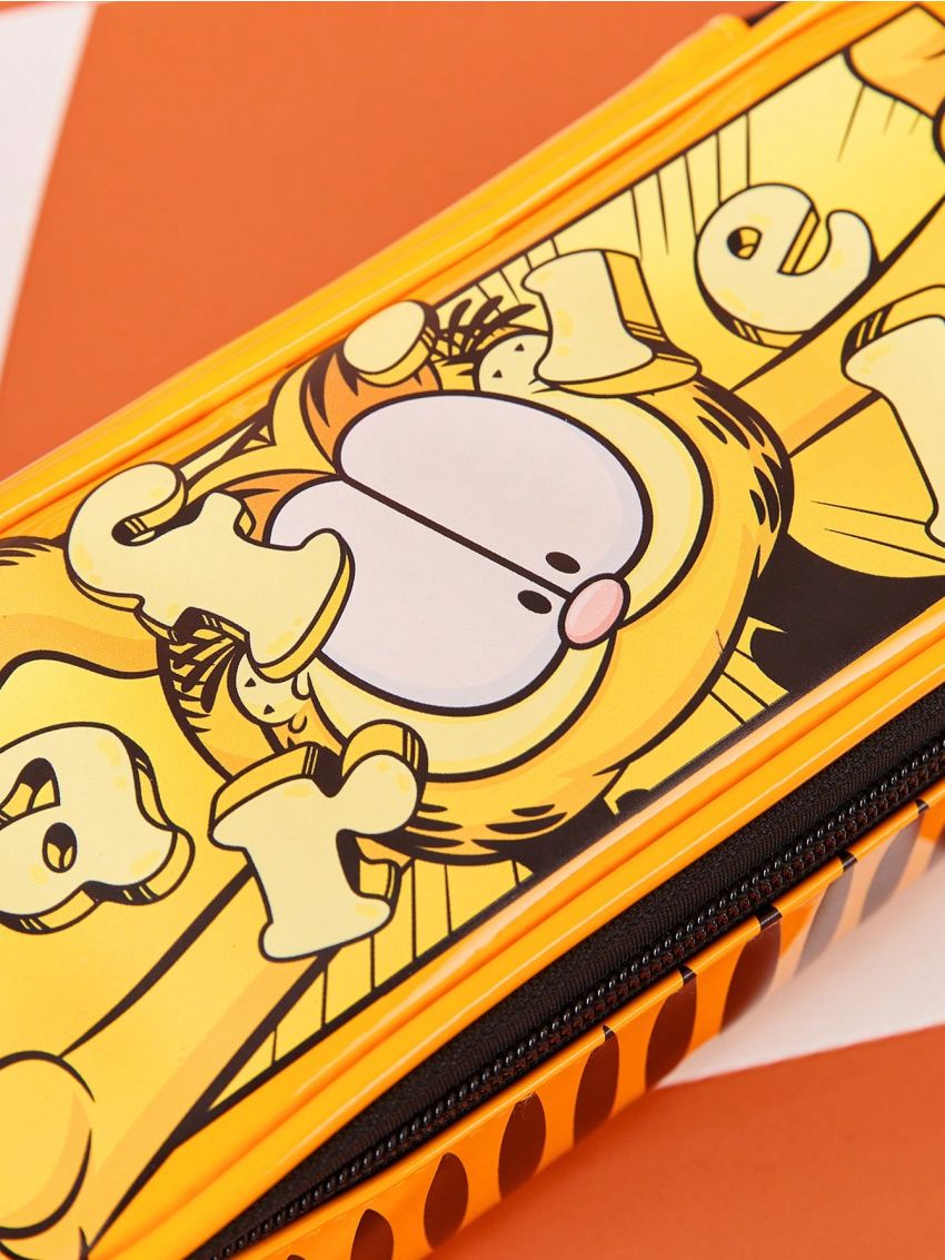 GARFIELD X SHEIN Yellow Pu Fun Pencil Case