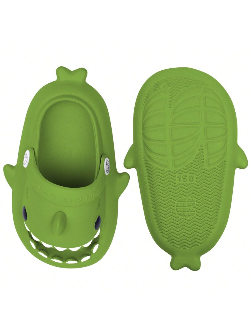 Kids Shark Slides Pillow Shower Slippers Quick Dry Sandals Boys Girls Comfy Cloud Slides Summer Non-Slip Thick Sole Beach Pool shoes