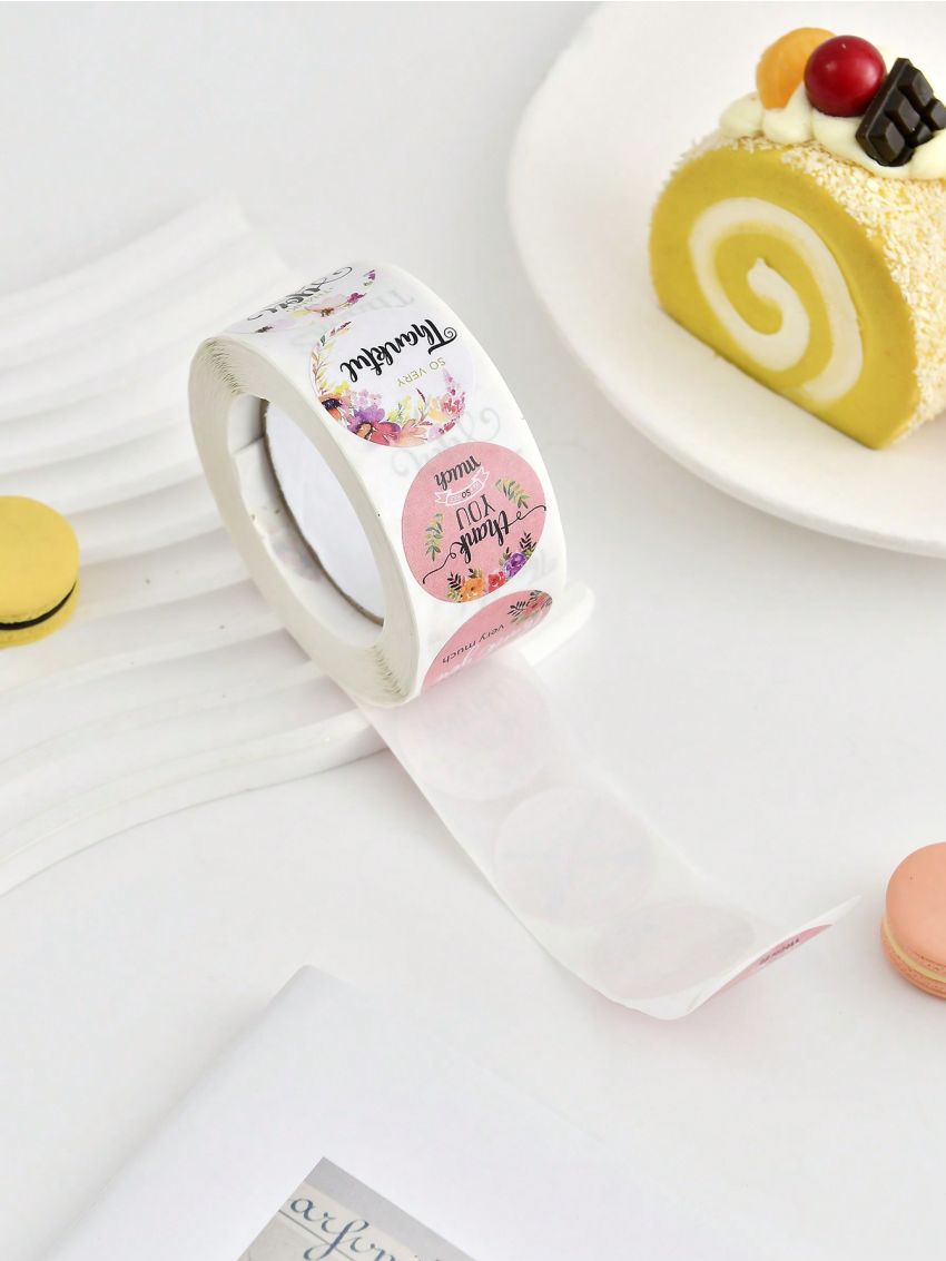 500pcs Handmade With Love Stickers For Gift Packaging Bags