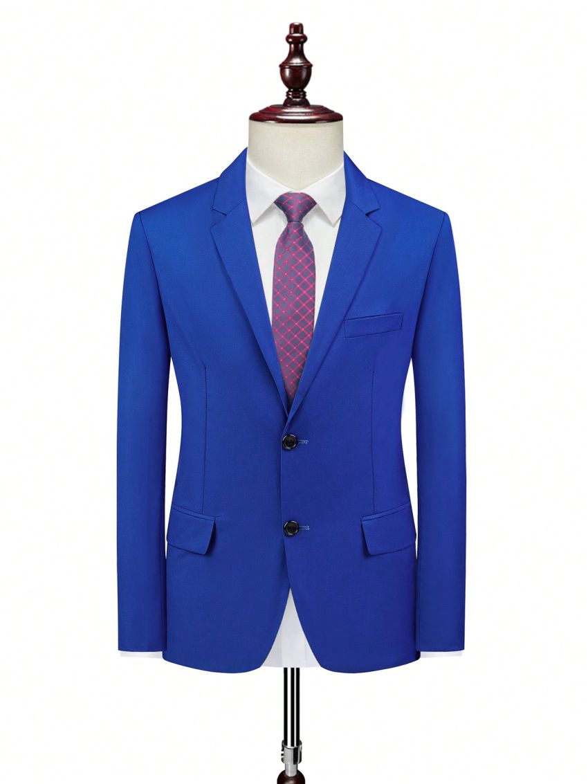 Men 1pc Single Breasted Blazer
