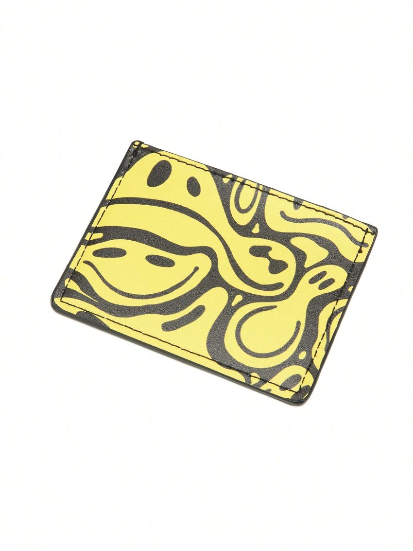 Bat Sada 1pc Street Style Personality Face Printed Card Holder