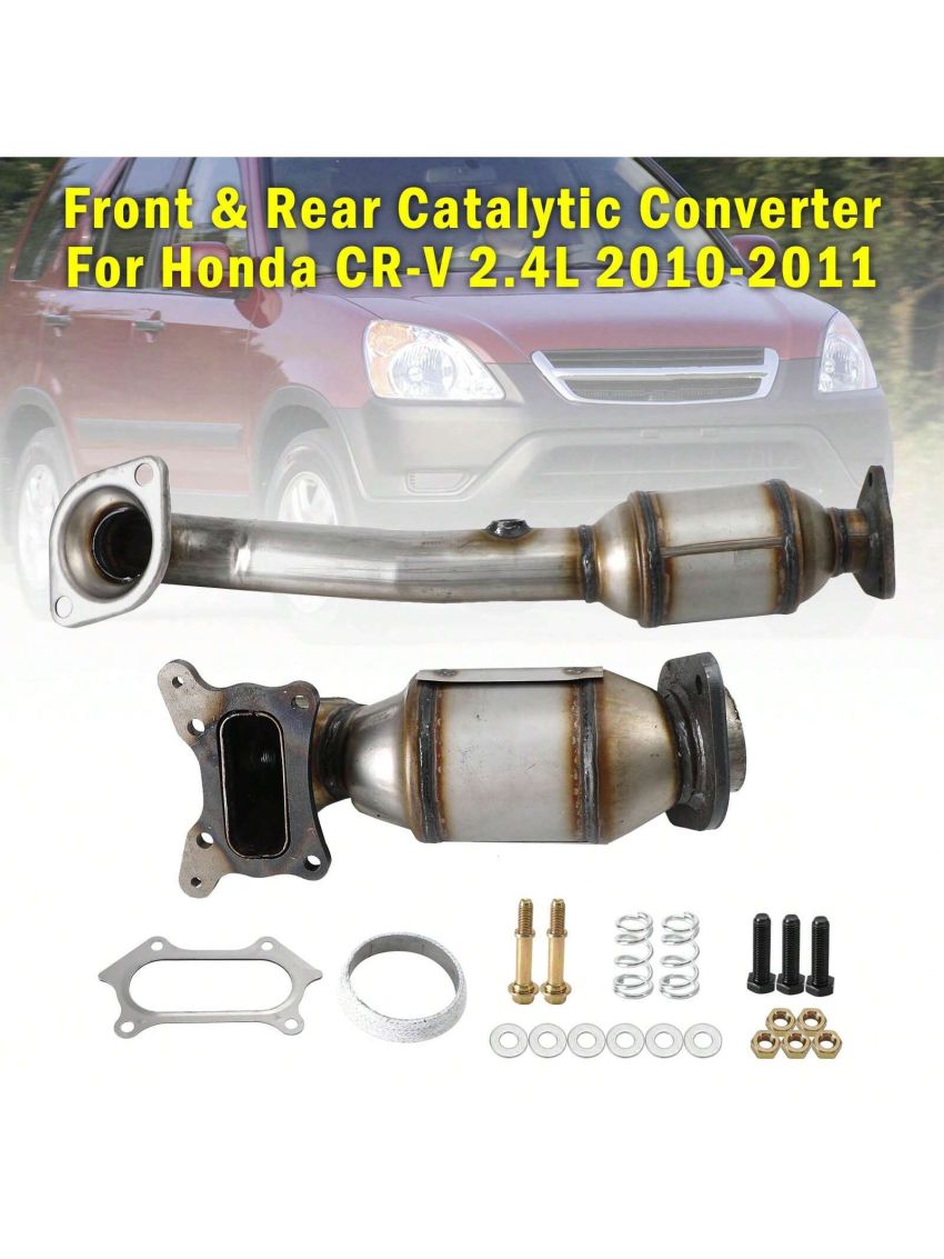 Front & Rear Catalytic Converter Fit For Honda CR-V 2.4L 2010-2011