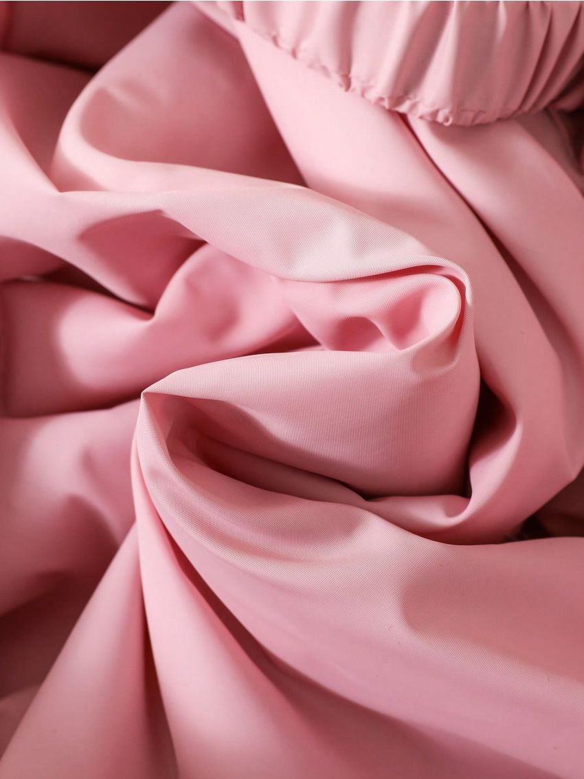 SHEIN Baby Girl Fuzzy Trim Hooded Belted Coat