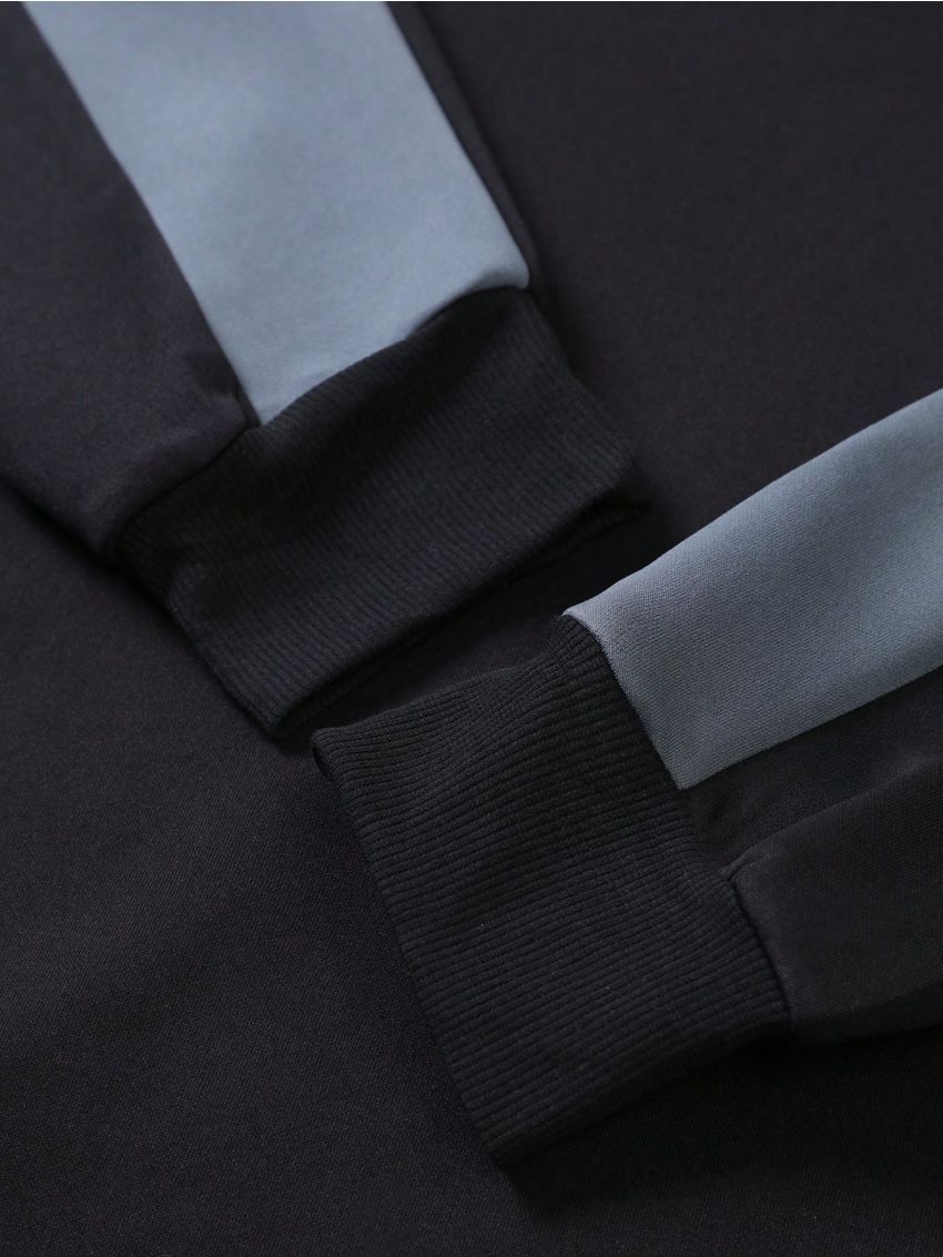 Daily&Casual Men's Color-block Raglan Sleeve Sports Suit