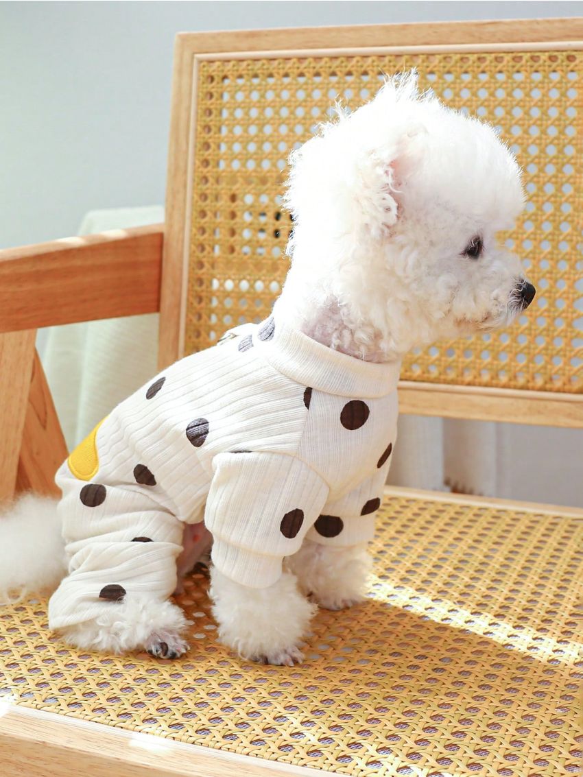 1pc Pet Clothes, Cute Soft Comfortable Banana Patterned Shirt For Small And Medium Dogs And Cats, Home Clothes