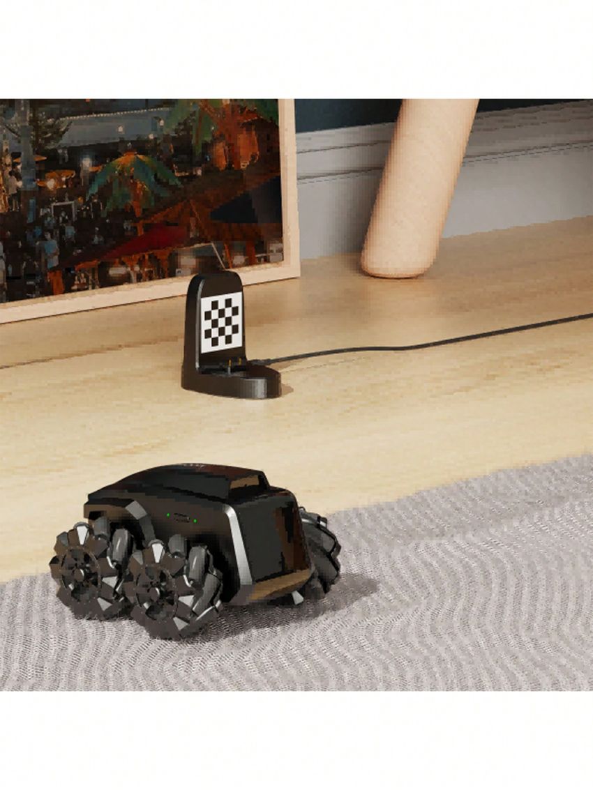 The Moorebot Scout AI-Powered Smart Camera Mobile Toy Robot for Monitoring, Desk Robot, Robot Companion, Robot Emo, AI robots, Alexa and Google Home Compatible, 1080P, Human and Pets Recognition, Auto Patrol and Docking, Night Vision