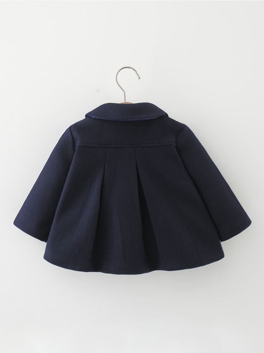 Baby Peter-pan Collar Fold Pleated Coat