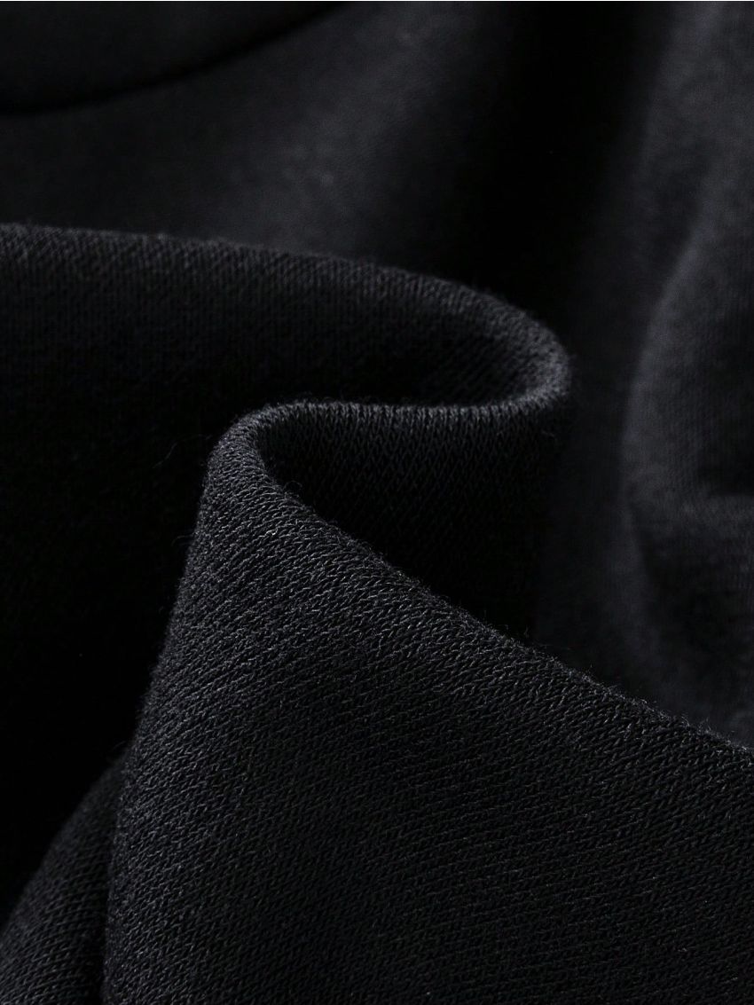 Boys' Gaming Controller & Letter Print Hooded Fleece Sweatshirt, Winter