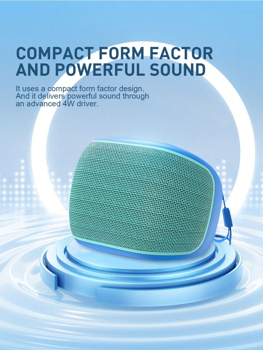 HAVIT SK800BT IPX4 Waterproof Mini Portable Wireless Speaker, Outdoor Subwoofer Sound Box Support For FM Radio/AUX/USB/Micro SD Card/Voice assistant