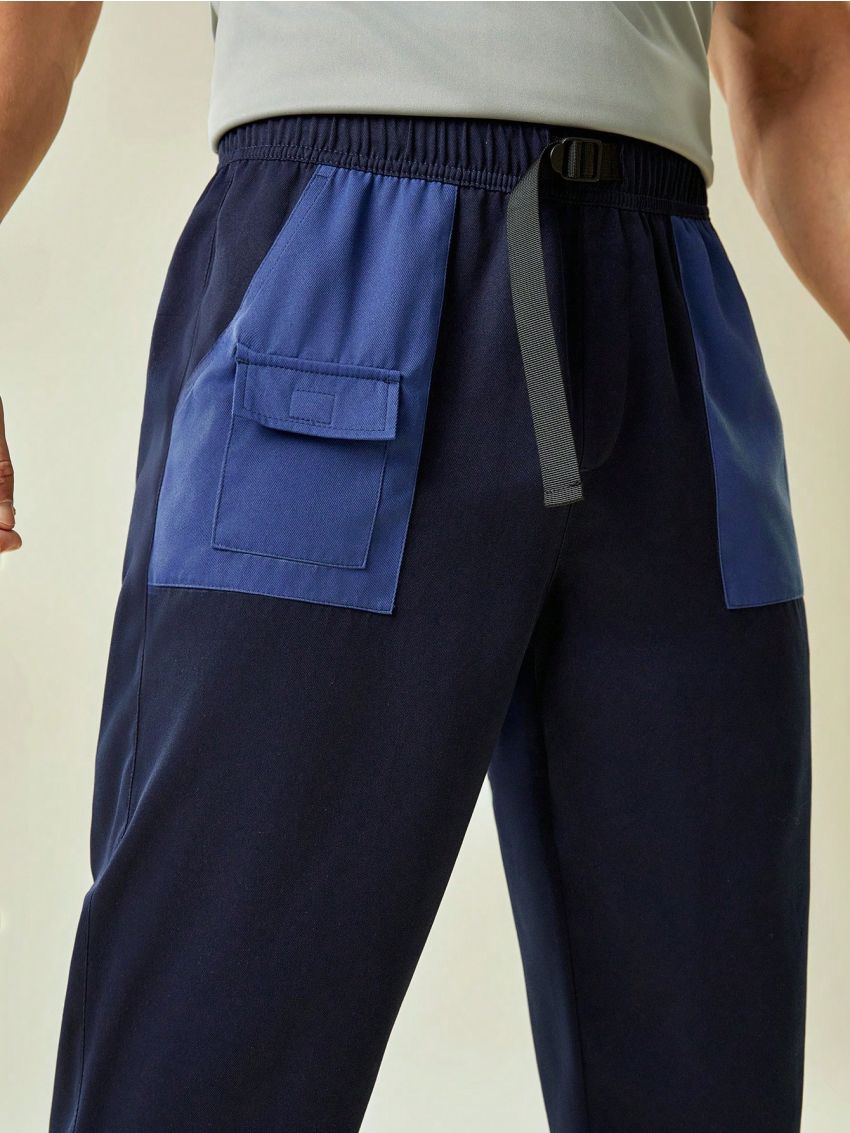 In My Nature Men's Color Block Outdoor Pants With Pockets