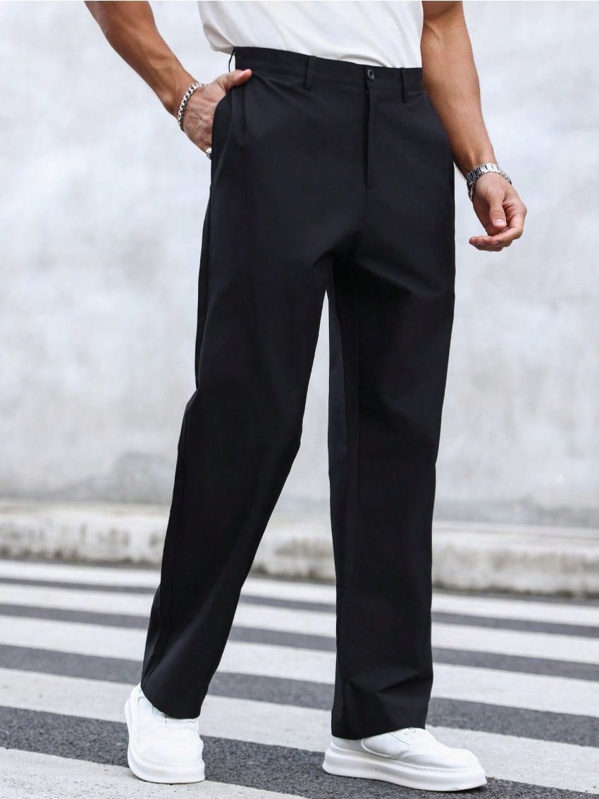 Men's Casual Loose Fit Straight Pants
