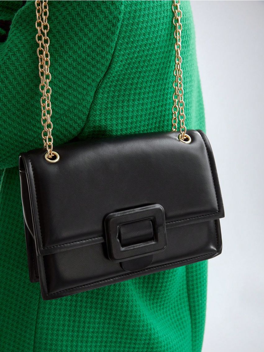 MOTF PREMIUM SQUARE BUCKLE CHAIN BAG