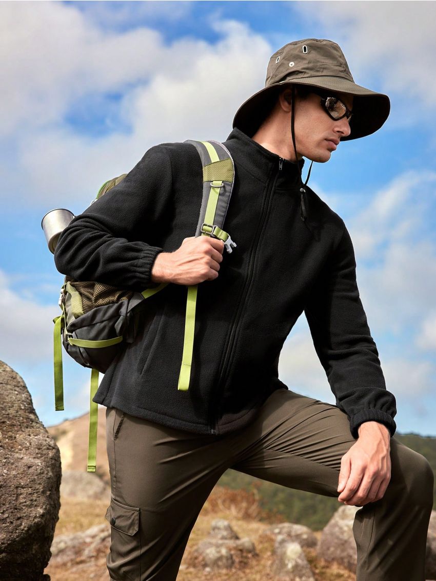 In My Nature Men's Zipper Front Outdoor Fleece Jacket