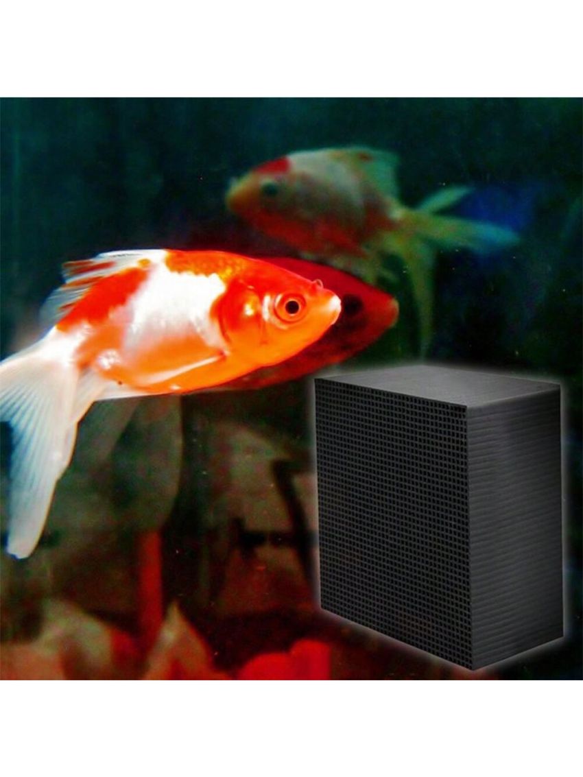 Activated Carbon Aquarium Filter, Cube Honeycomb Structure Charcoal Deodorant Fish Tank Water Purifier Activated ​Charcoal Cubes for Pools Water Purification