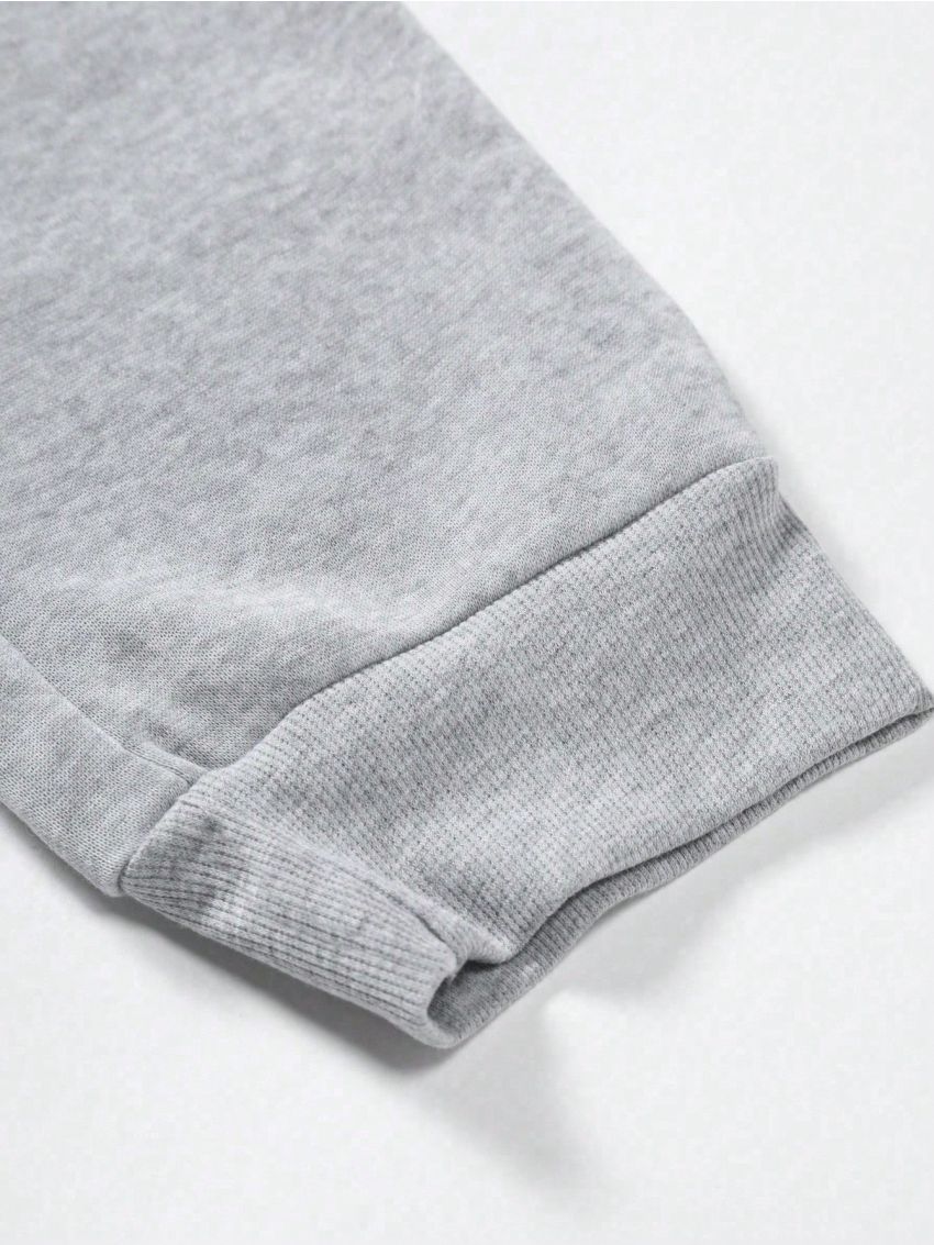 Manfinity EMRG Men's Plus Size Drawstring Joggers Pants With Printed Pattern