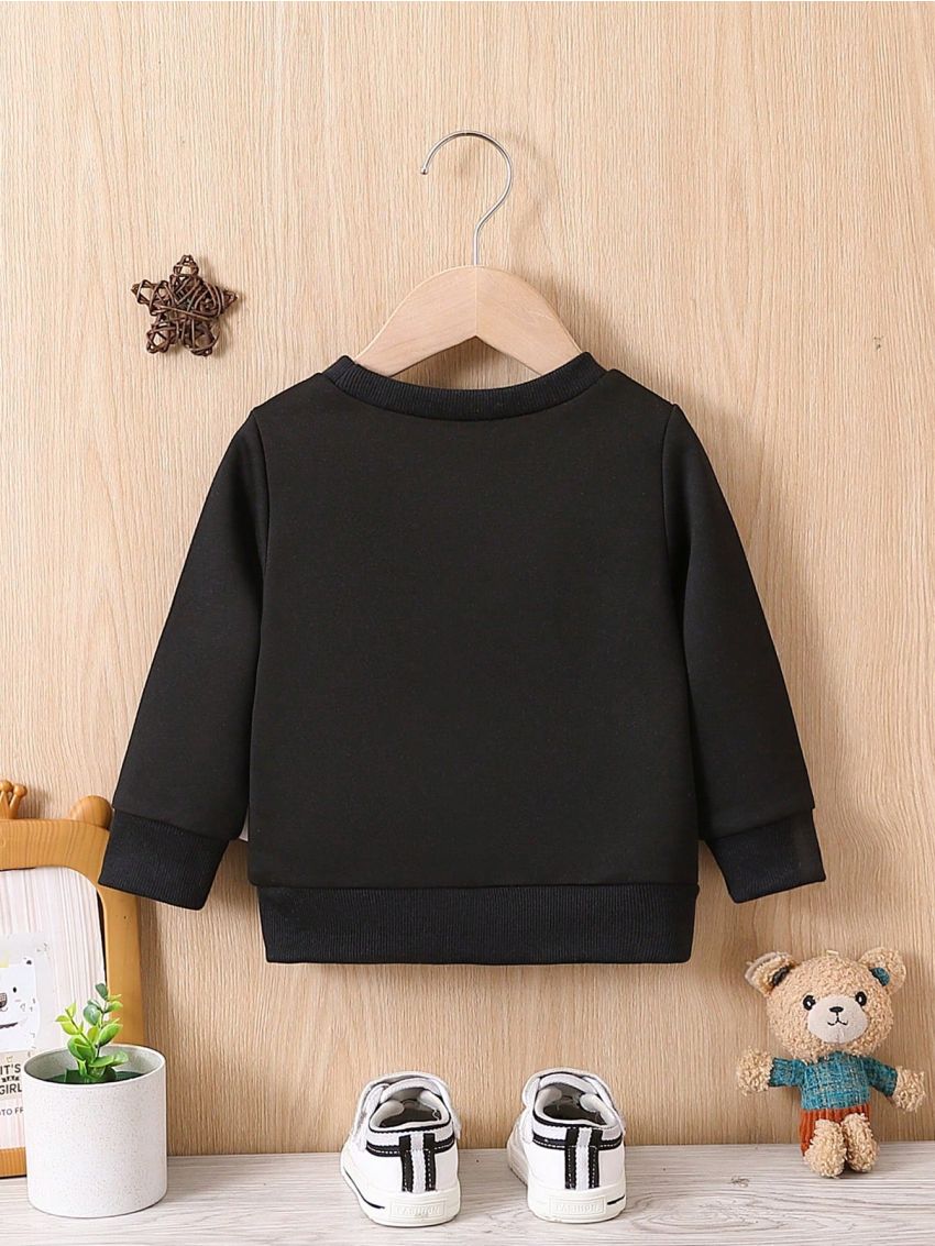 Baby Oil Painting Print Sweatshirt