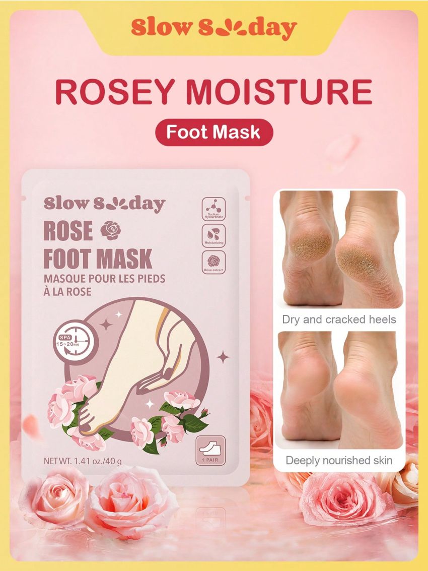 SlowSunday Argan Rose Foot Mask