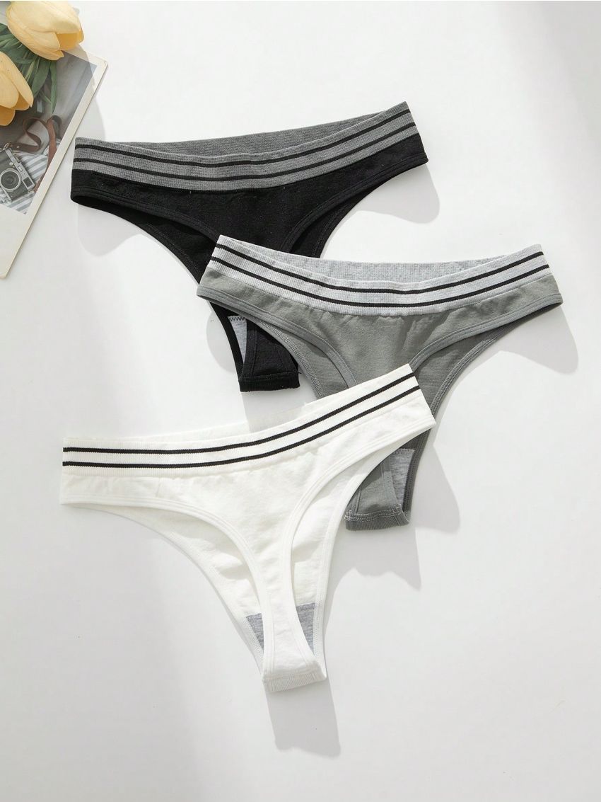 Women's Seamless Thong Panties (3pcs/Set)