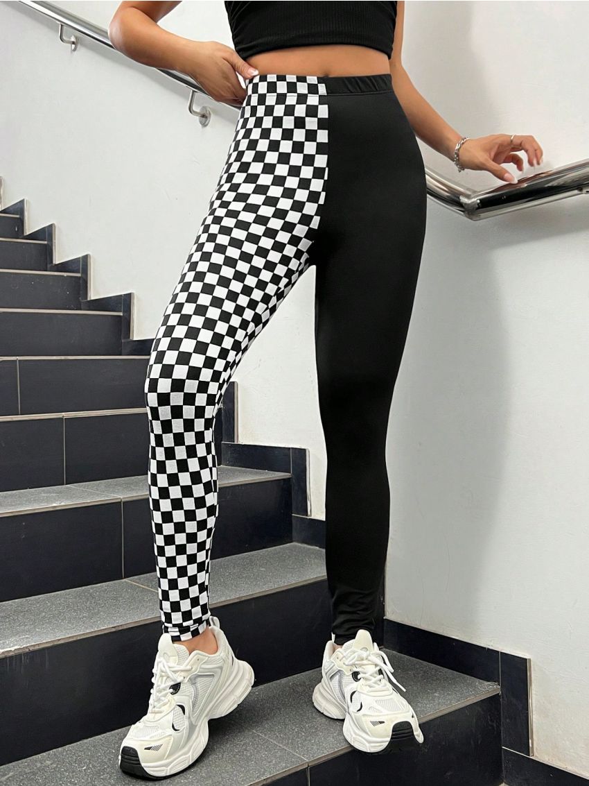 SHEIN Coolane Women's Knitted High Waist Long Leggings For Casual Wear