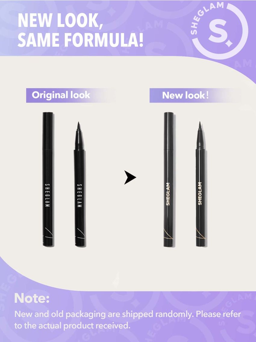 SHEGLAM Eye Affinity Waterproof Eyeliner Sweatproof Matte Eyeliner Pencil Ultra-Fine No Smudge Long Lasting Black Eyeliner Professional Eye Make Up
