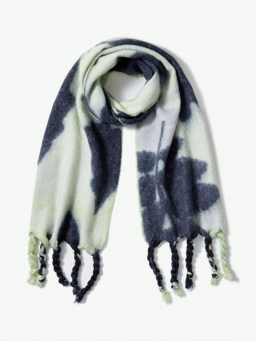 SHEIN ICON Tassel Decor Warm Scarf