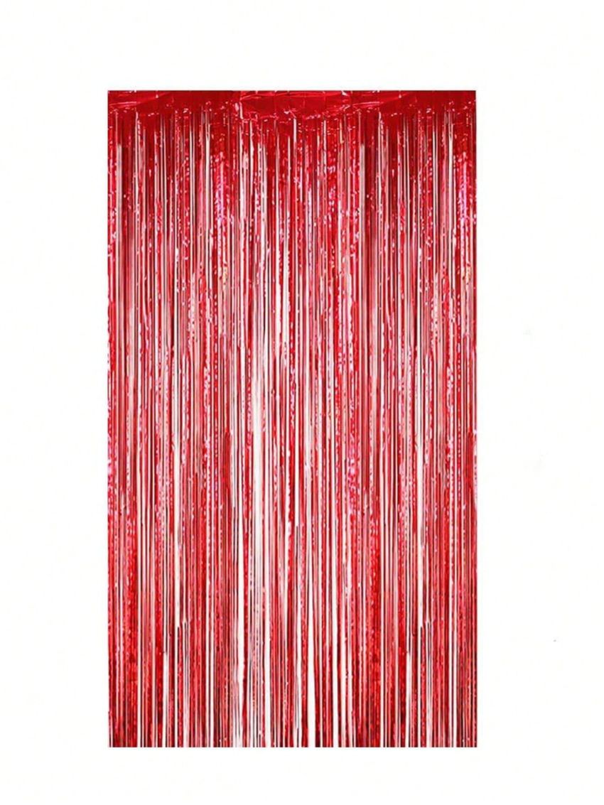 1pc Solid Color Party Tassel Curtain
