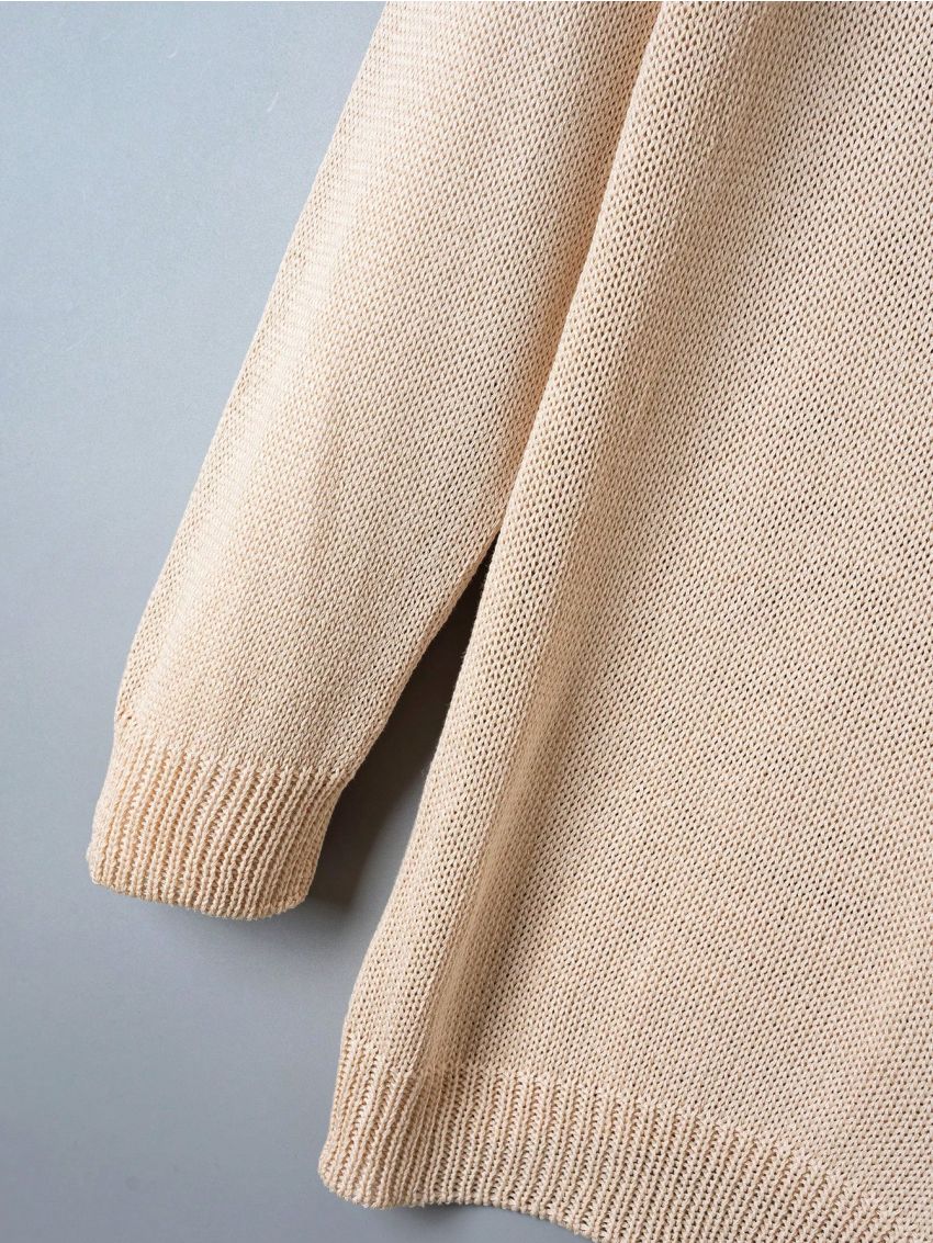 Teen Girls' Versatile Open Front Cardigan For Layering