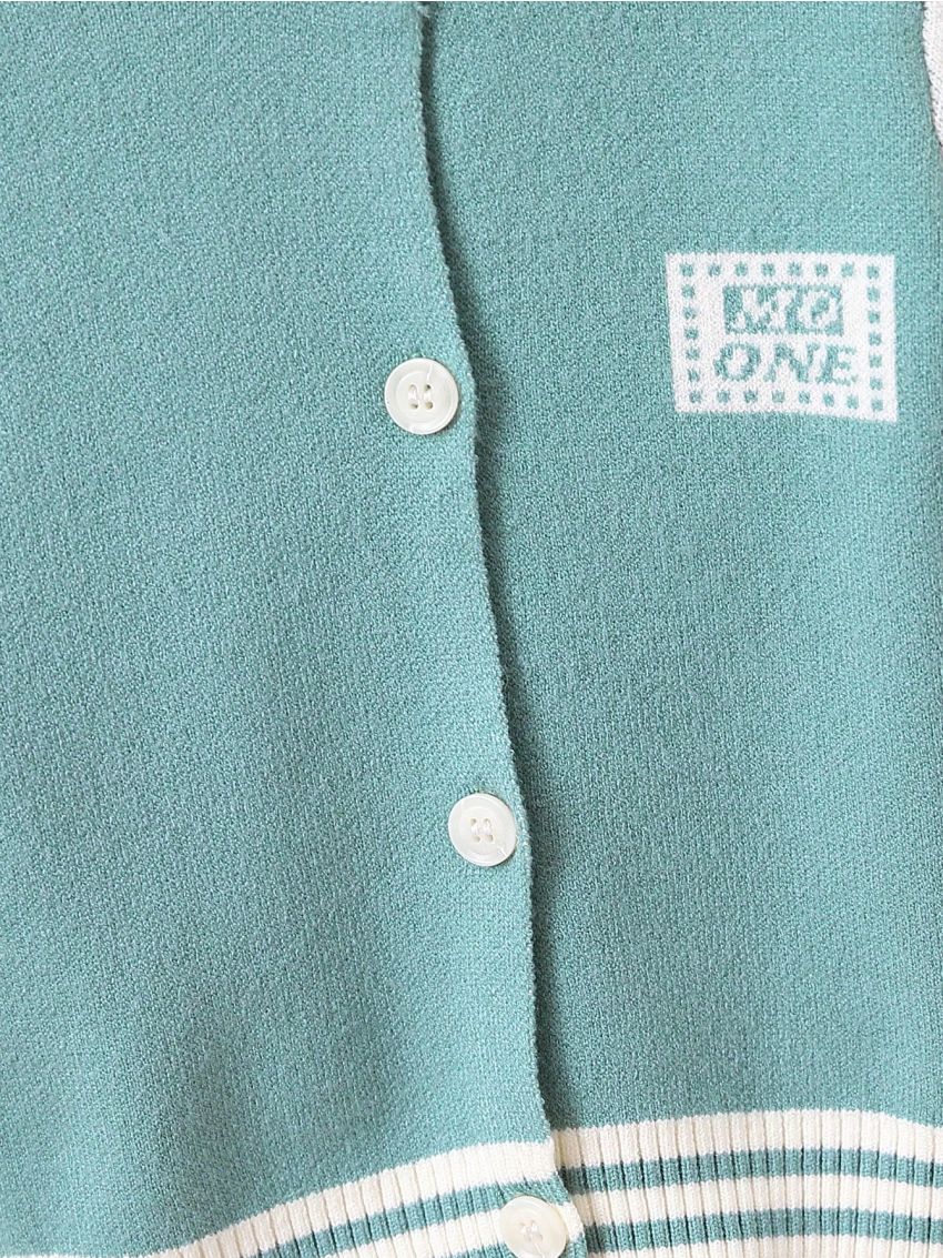 Baby Boys' Letter Pattern Cardigan Sweater