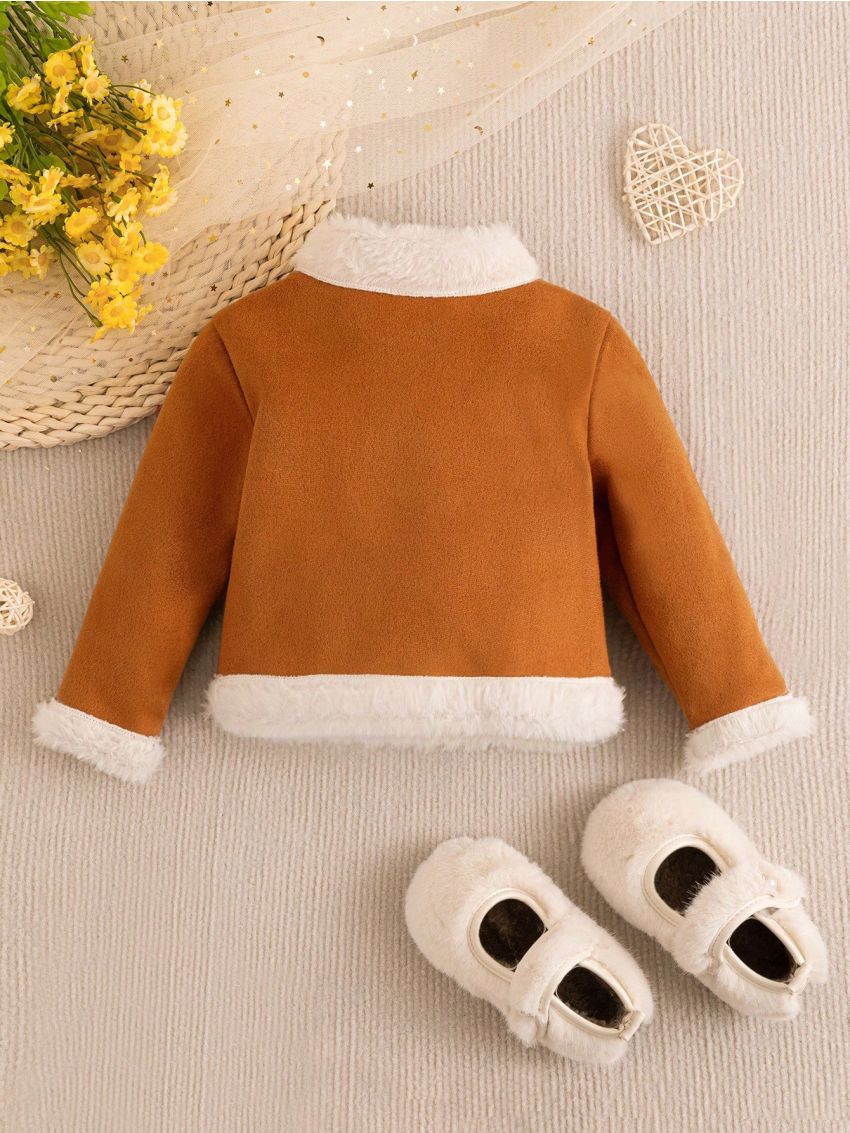 Infant Girls' Winter Camel Coat